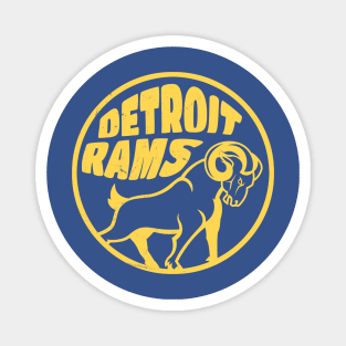 Detroit Rams Yellow Magnet